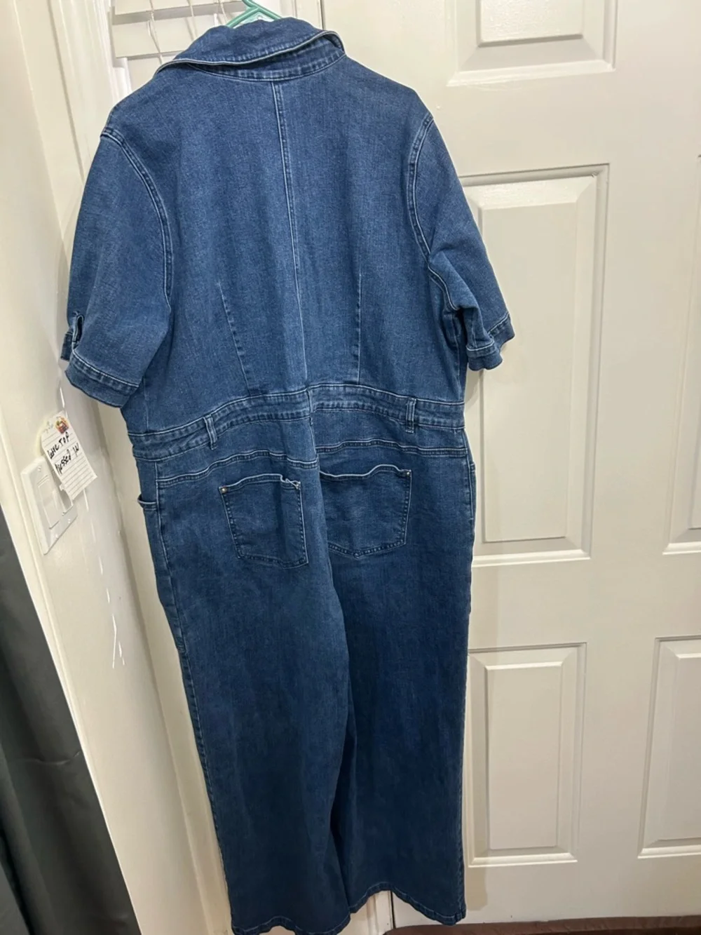 Eloquii Indigo Denim Jumpsuit - Picture 2 of 3